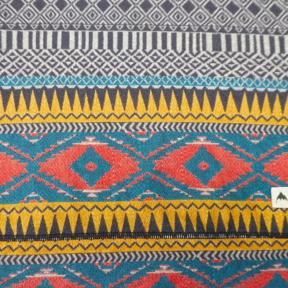 Burton Dayride Midweight Long Neck Thermal Aztec Pullover Top Cuff Thumb Hole XS - Picture 7 of 10